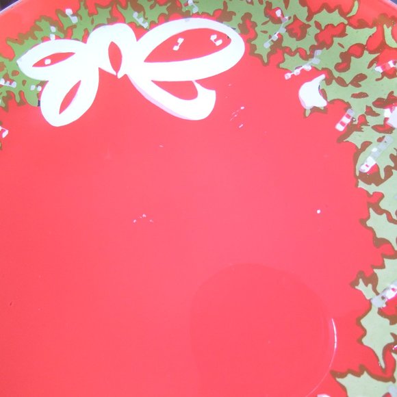 Set of 4 Holiday Wreath Dessert/Salad/Cookie Plates - Picture 5 of 5